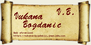 Vukana Bogdanić vizit kartica